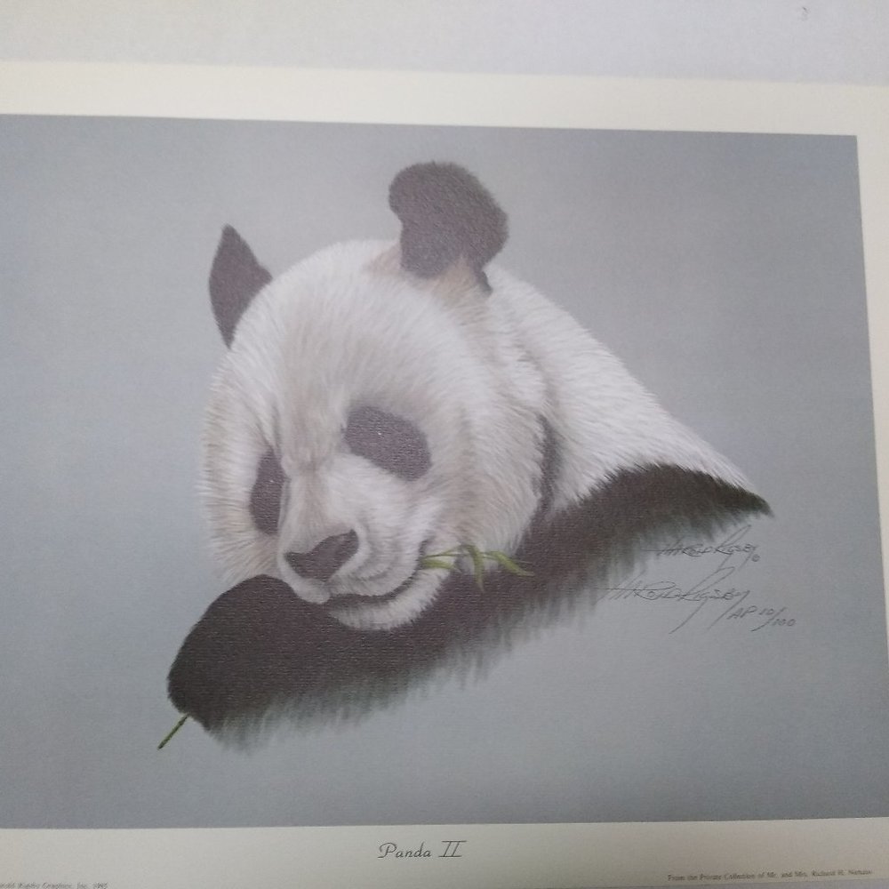 Panda II AP 10/100 by Harold Rigsby Signed